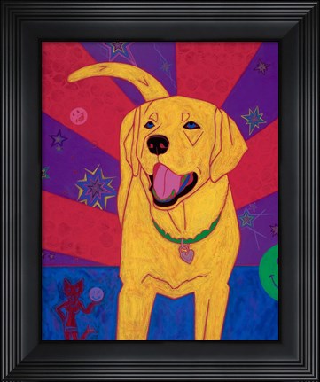 Framed Yellow Happiness Print