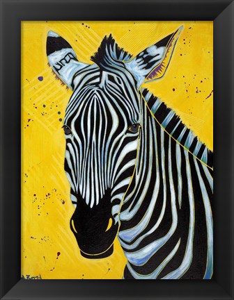 Framed Zebra Print