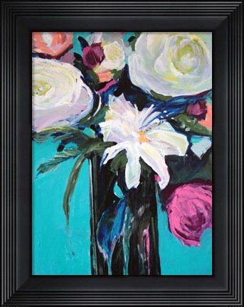 Framed White Lily Print