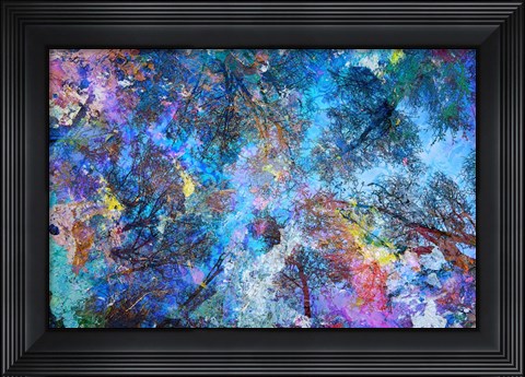 Framed Dreaming up to the Trees Print