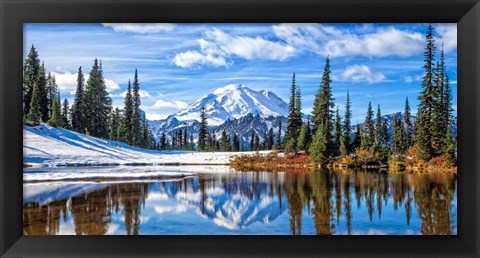 Framed Mt. Rainier Vista Print