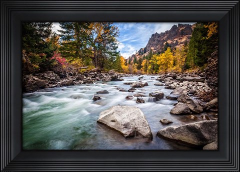 Framed Teton River Rush Print