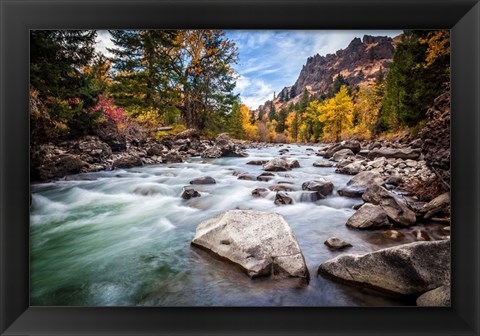 Framed Teton River Rush Print