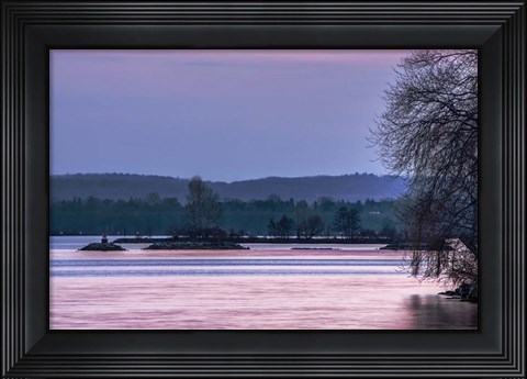 Framed Evening on the Bay Print