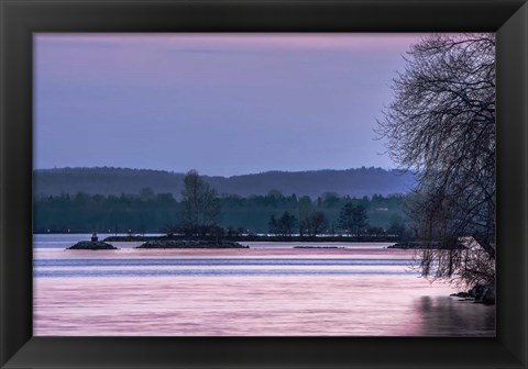 Framed Evening on the Bay Print