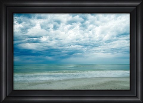 Framed Morning at the Beach Print