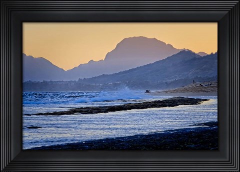 Framed Shades of Blue Print