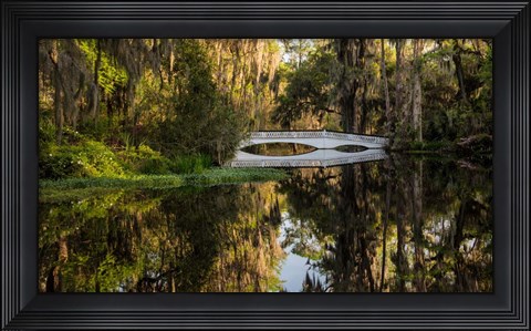 Framed Long White Bridge Print