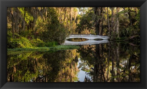 Framed Long White Bridge Print