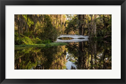 Framed Long White Bridge Print