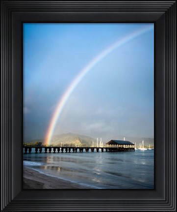 Framed Rainbows at Hanalei II Print
