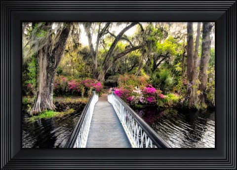 Framed Garden Bridge Print
