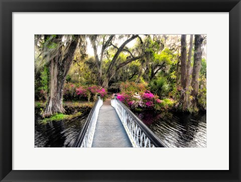 Framed Garden Bridge Print