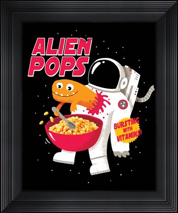 Framed Alien Pops Print