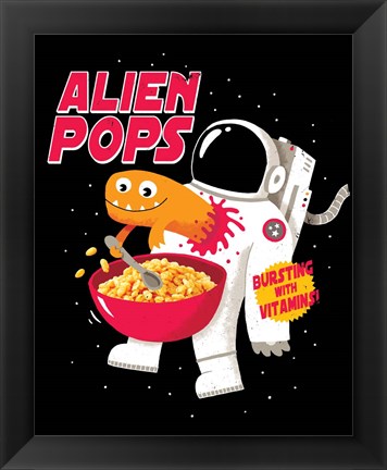 Framed Alien Pops Print