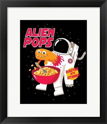 Framed Alien Pops Print