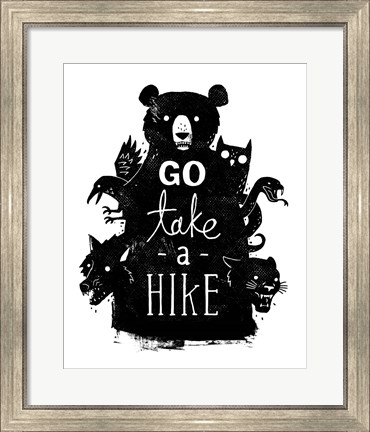 Framed Go Take a Hike Print