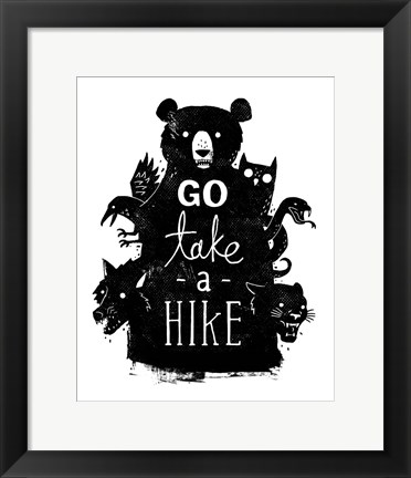 Framed Go Take a Hike Print