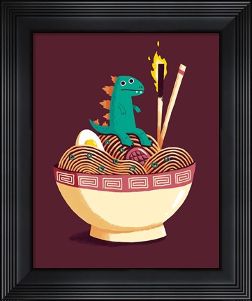 Framed Guardian of the Noodles Print