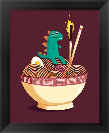 Framed Guardian of the Noodles Print