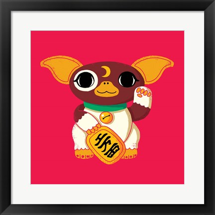 Framed Lucky Mogwai Print