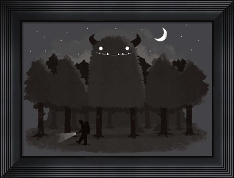 Framed Monster Hunting Print
