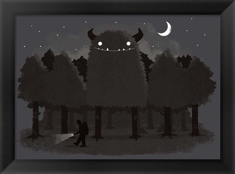 Framed Monster Hunting Print