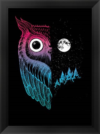 Framed Night Owl Print