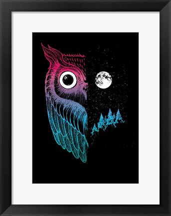 Framed Night Owl Print