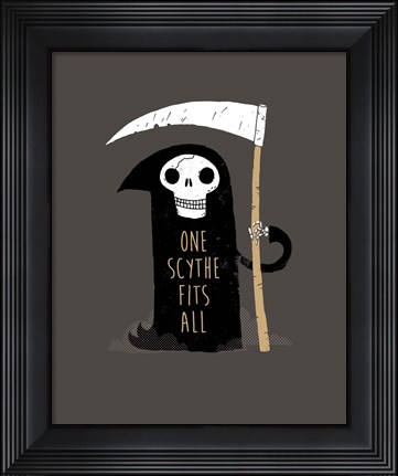 Framed One Scythe Fits All Print