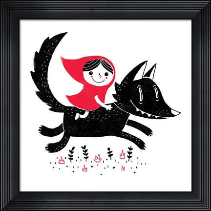 Framed Red Riding Print