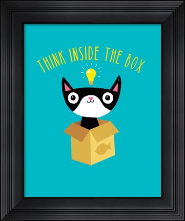Framed Think Outside The Box Print