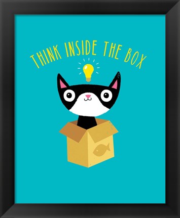 Framed Think Outside The Box Print