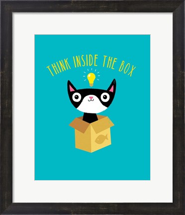 Framed Think Outside The Box Print