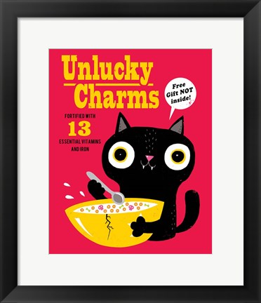 Framed Unlucky Charms Print