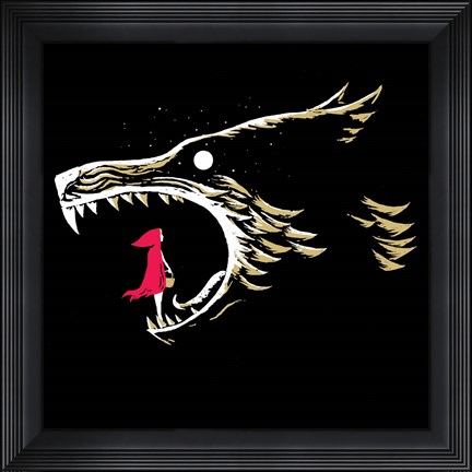 Framed What Big Teeth You Have Print