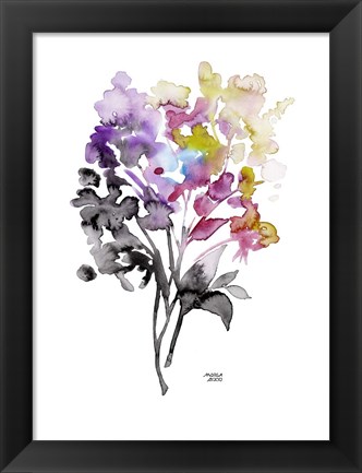 Framed Colorful Bouquet Print