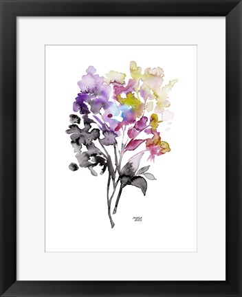 Framed Colorful Bouquet Print