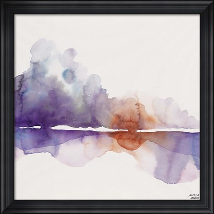 Framed Purple Sun Print