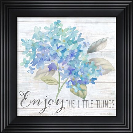Framed Farmhouse Hydrangea I Print