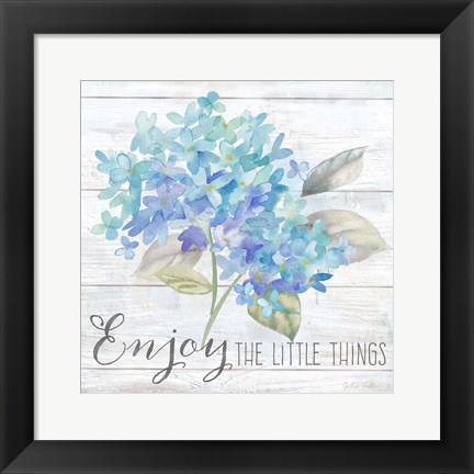 Framed Farmhouse Hydrangea I Print