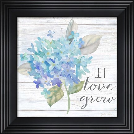 Framed Farmhouse Hydrangea II Print