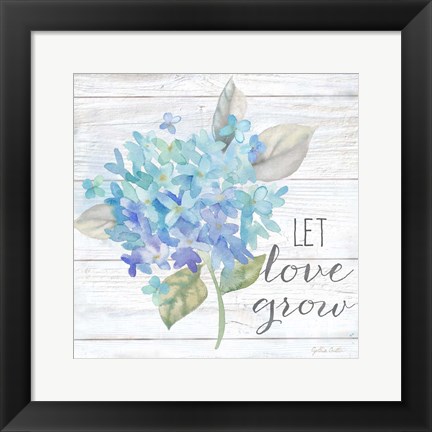 Framed Farmhouse Hydrangea II Print