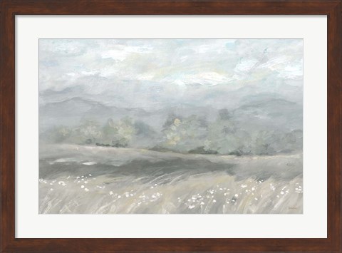 Framed Country Meadow Landscape Neutral Print