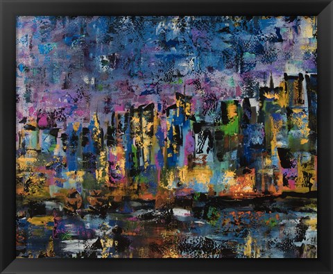 Framed New York Abstract Print