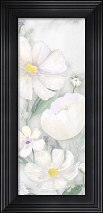 Framed Peaceful Repose Gray Panel I Print