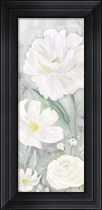 Framed Peaceful Repose Gray Panel II Print