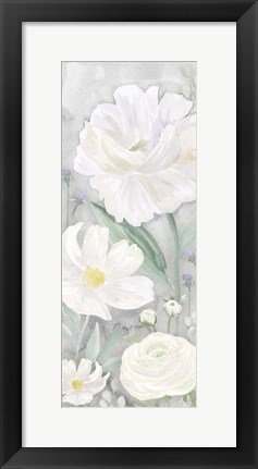 Framed Peaceful Repose Gray Panel II Print