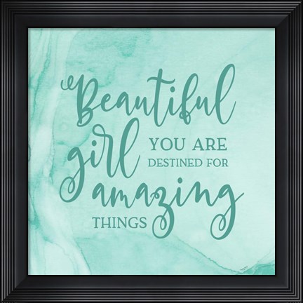 Framed Girl Inspired -Amazing Print