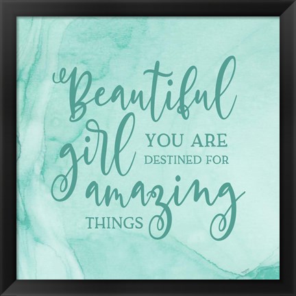 Framed Girl Inspired -Amazing Print
